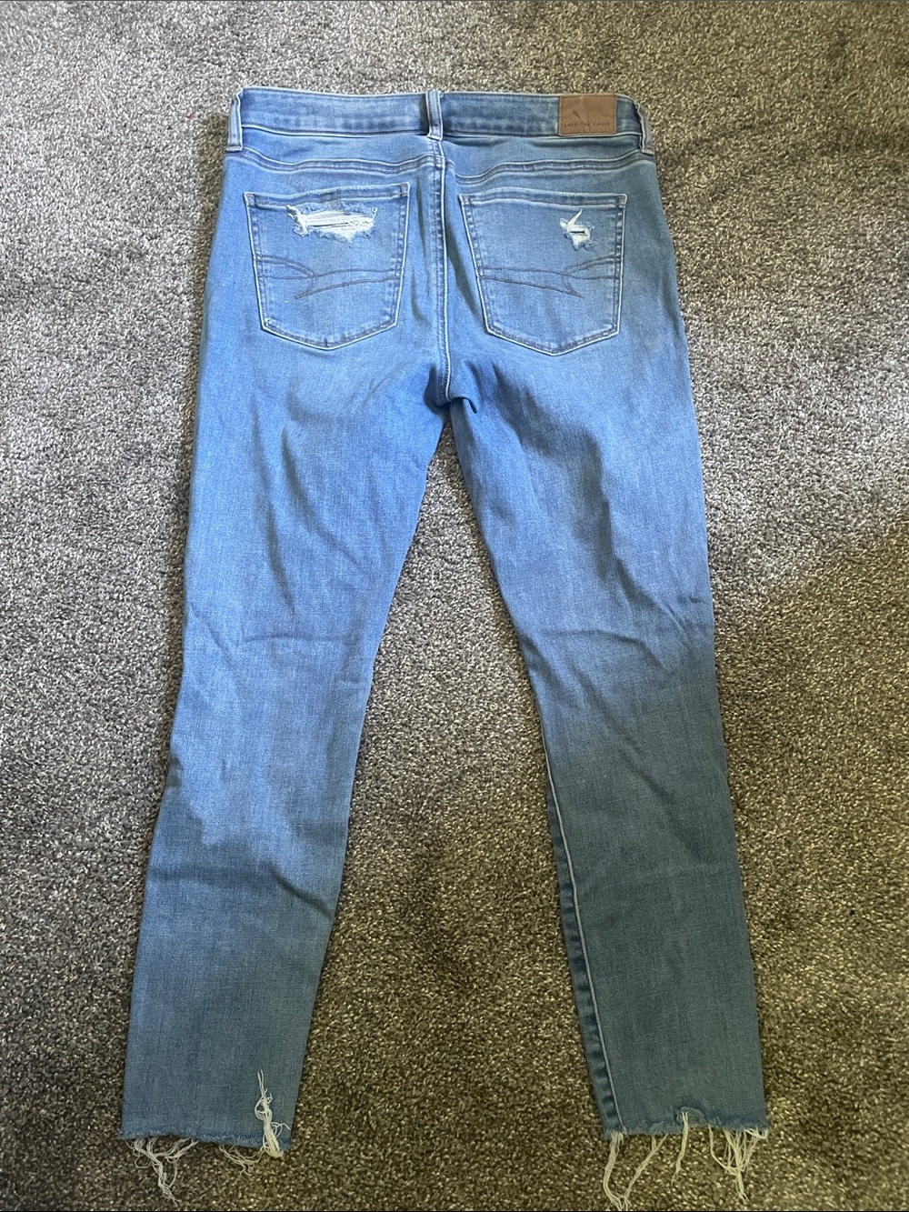 American Eagle Outfitters Light Blue Distressed Jegging - Picture 2 of 4